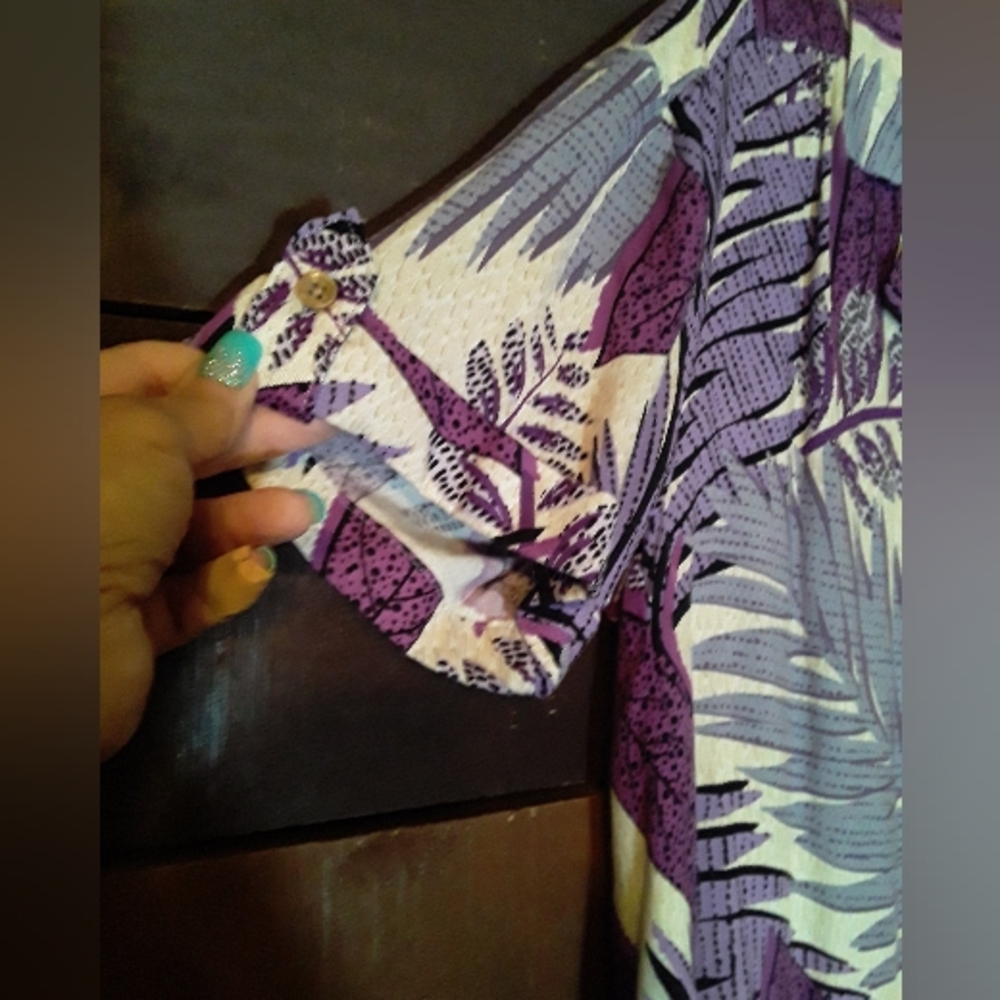 NWOT Small Jane + Delancey Purple floral Gorgeous Night/leisure Outfit - Picture 8 of 12